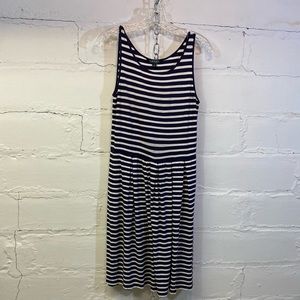 Lauren By Ralph Lauren Womens Sleeveless Dress in Blue White Stripe Size S